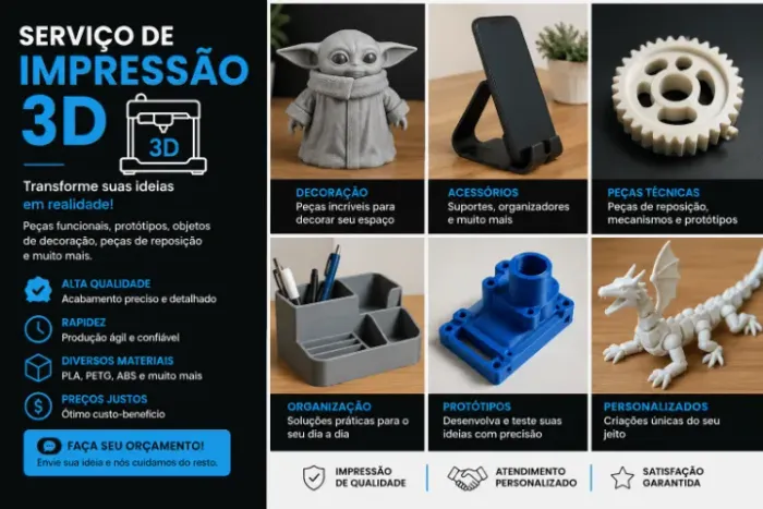 Impressão 3D colorida