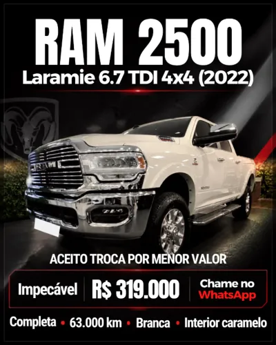 Ram 2500 Laramie 6.7 TDI CD 4X4 Diesel 2022