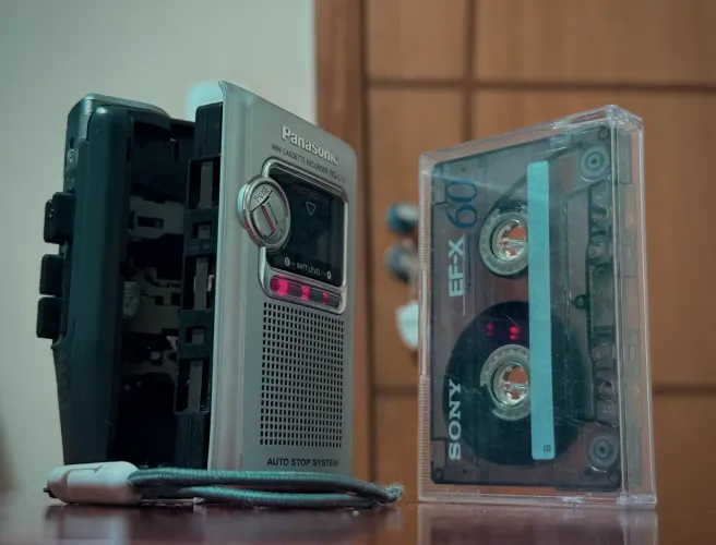 Gravador de fitas Panasonic RQ-L11 (2002) + Fitas Cassette