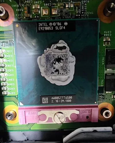 Processador Intel Core 2 Duo notebook T6500 SLGF4 2.1GHz