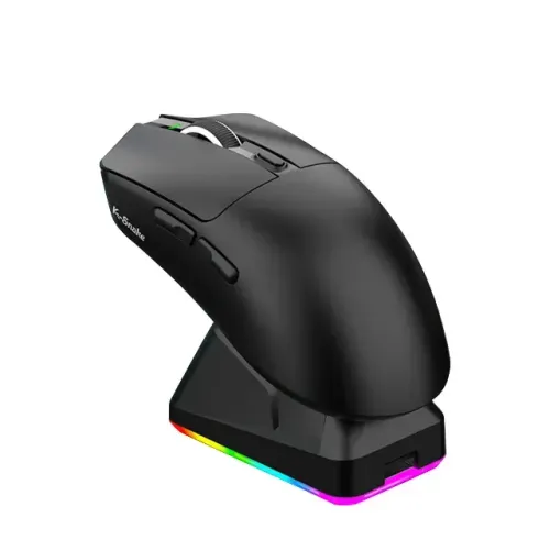 Mouse Sem Fio Recarregável K-Snake X11 Bluetooth 12000dpi Preto