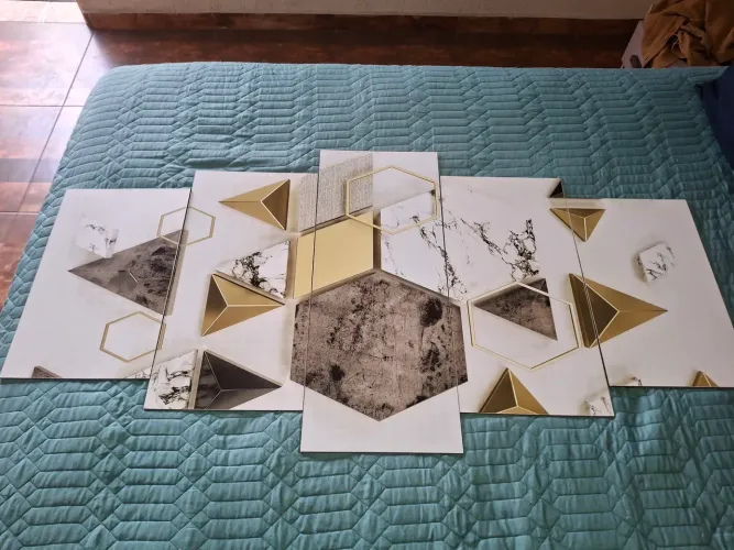 Quadro decorativo 5 peças.