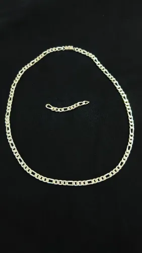 cordão de prata 950, 5mm, 62.5cm e 50g.