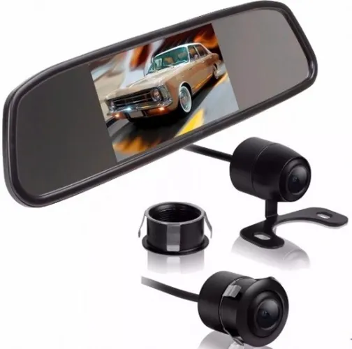 Retrovisor LCD KX3 com camera de ré alta resolução Novo 2x1 Entregamos até 12x