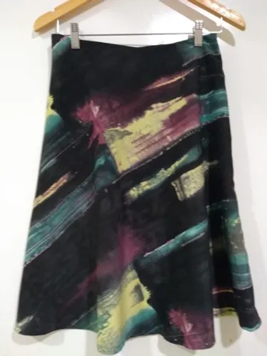 Saia godê estampa multicolor P.