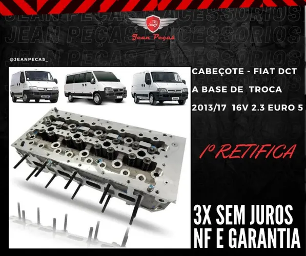 Cabeçote - Ducato 2013 a 2017 16v 2.3 euro 3