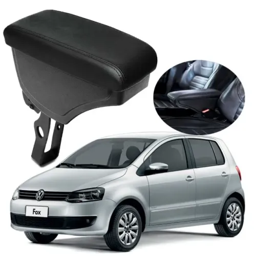Apoio de Braço Volkswagen Fox / Crossfox / Space 03 à 17 - Preto C/ Linha Preta - N100706