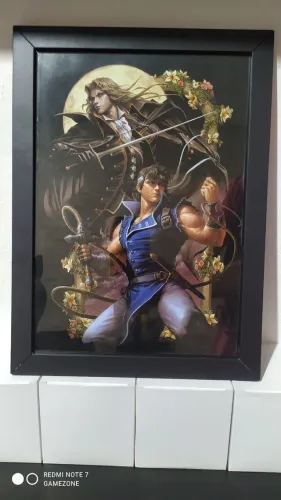 Quadro Castlevania Richter e Alucard