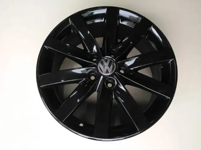 Jogo de rodas aro 17 vw jetta 5x112 17x7 et54 preta brilhante