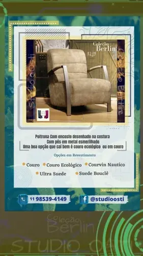 Poltrona Estilo Industrial