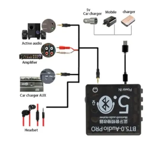 Decodificador Receptor Bluetooth 5.0 Mp3 Mùsica Mini Arduino Automação COD-AM401