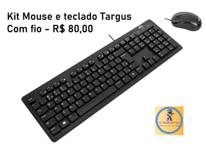 Teclado usb / Kit teclado e mouse com fio *valores variados*