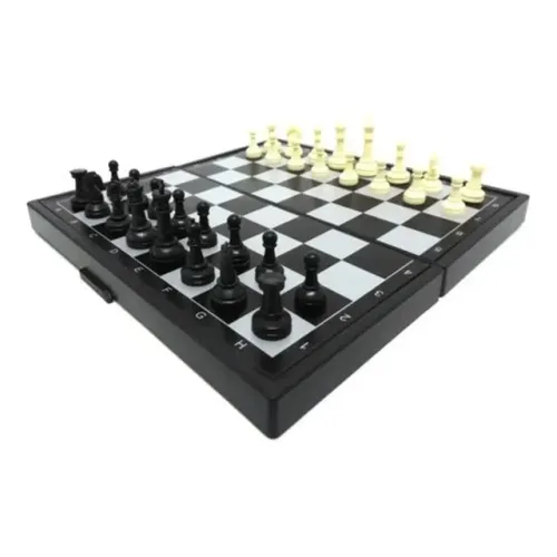 Jogo De Xadrez Tabuleiro Dobrável Magnético Para Viagem Imã