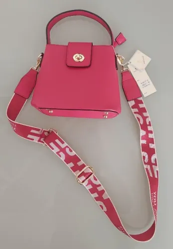 Bolsa Feminina Pink Com Alça Ajustável