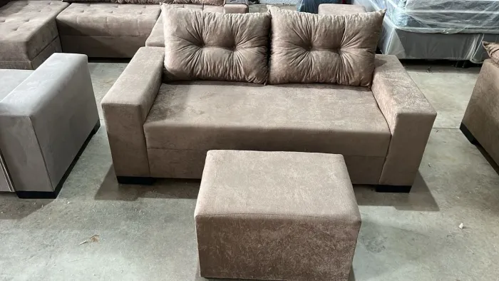 Sofá 2 lugares disponível ++++ puff ++ 04