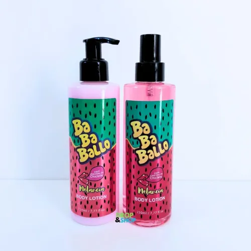 Kit  Ba BaLLO Melancia - Hidratação e BODY SPLASH Cheiro de Chiclete