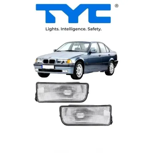 Par de Farol Auxiliar Milha Bmw Serie 3 Tyc 1992/1997