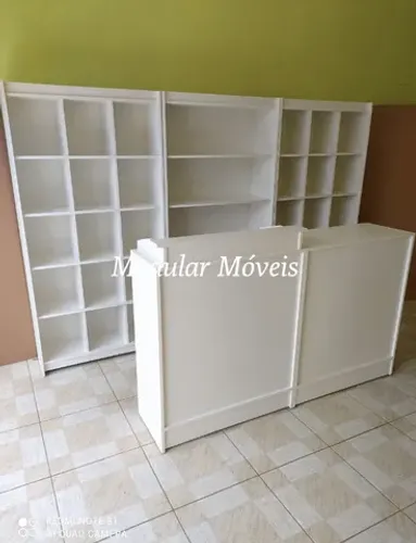Loja e Comércio Colmeias Prateleira Balcão Caixa Balcão Atendimento - MDF
