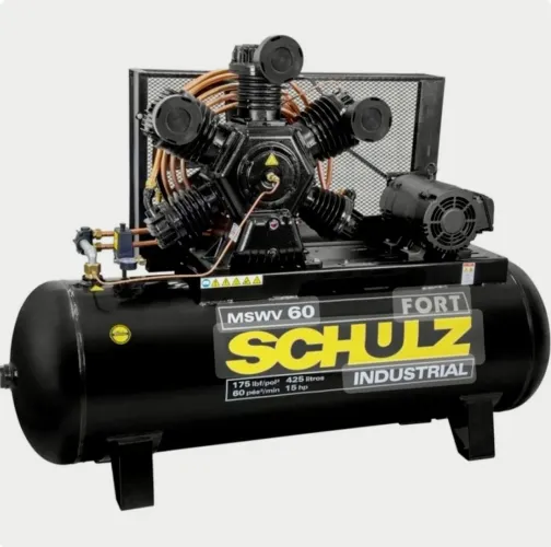 Compressor SHULZ MSWV60 FORT 60 Pés 425 Lt c/ Motor Aberto Trifásico 15 Hp