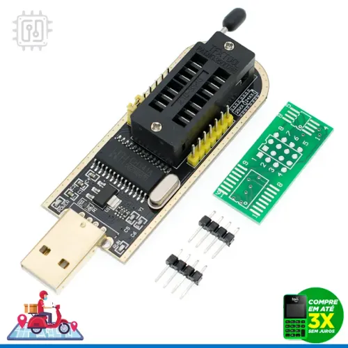Gravador de Bios Usb CH341A Programadora Eprom Chips Notebook TV Desktop