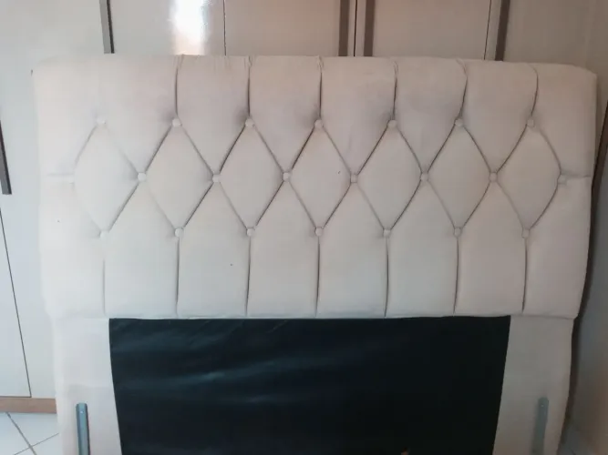 Cabeceira para cama box Dobue Palladium 1.38 Bege