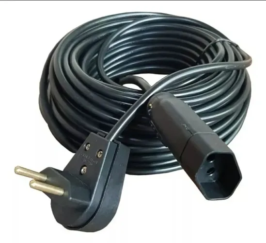 OFERTA - Extensão Elétrica 50 Metros - Cabo Pp 2x1,0 mm - Profissional Reforçada 