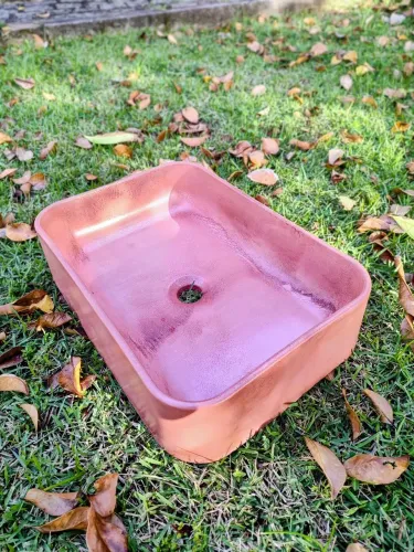 Cuba de concreto / Pia de banheiro