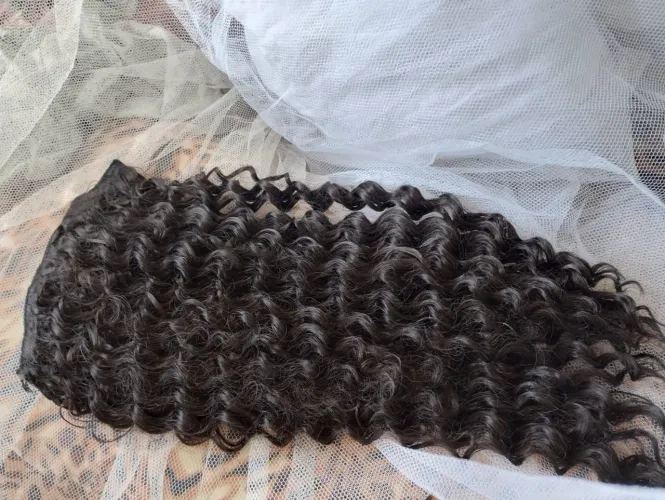 Aplique cabelo cacheado semelhante ao natural 