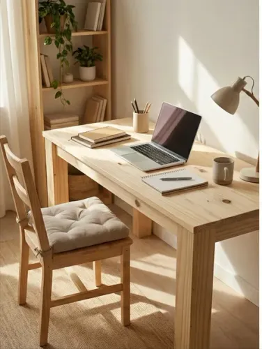 Mesa multiuso em pinus Têmis