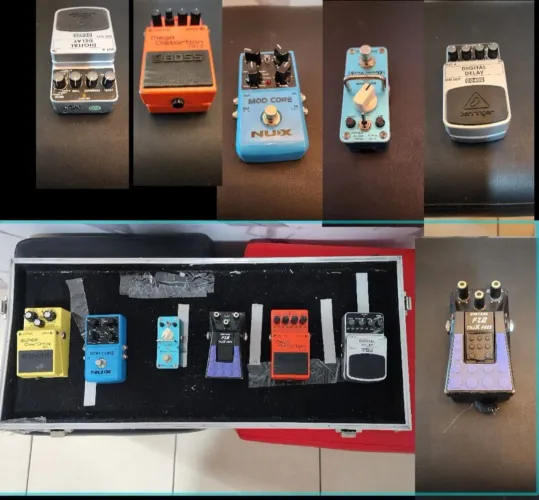 Pedais de efeitos  analogica de Guitarra com 6 Efeitos,vendo separadamente
