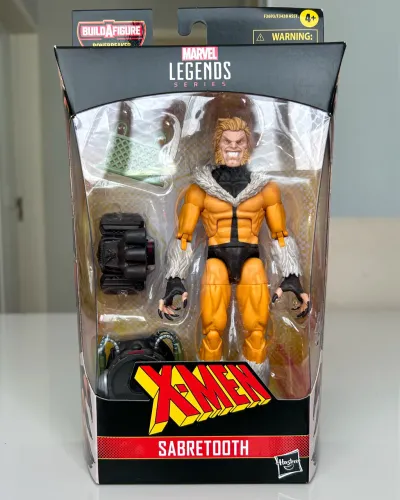 Action Figure Dentes de Sabre Original Marvel Legends Boneco