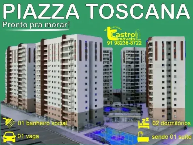 Entrega de imediato! PIAZZA TOSCANA. 2/4. 1 vaga. J310