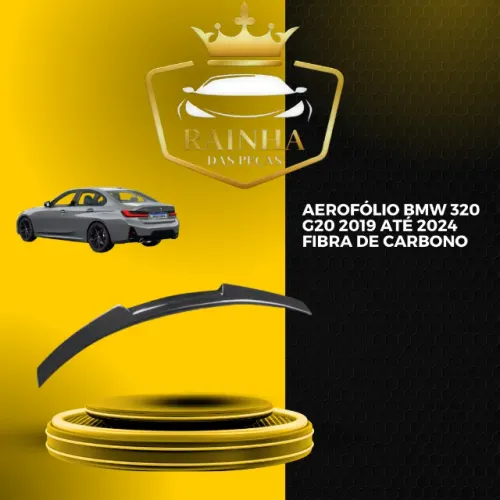 Aerofólio Bmw 320 G20 2019 até 2024 Fibra De Carbono