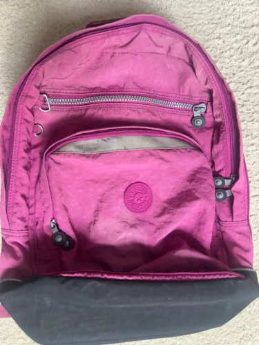 Mochila Kipling Original - Magenta - Com reforço para coluna