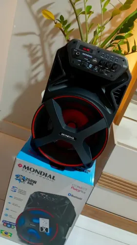 Caixa De Som Amplificada Bluetooth 250w Cm250 Cor Preto Mondial
