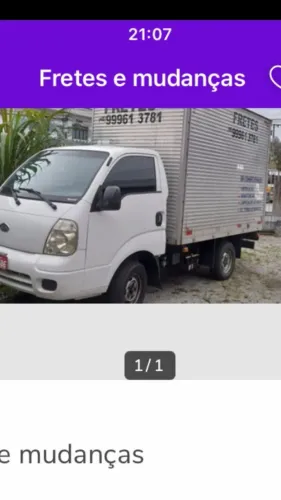 Fretes e pequenas mudanças 