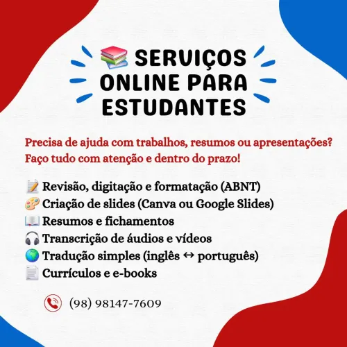 ? Ofereço meus serviços para Estudantes