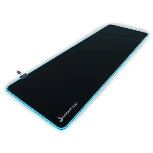 [Novo] Mousepad Gamer Rise Mode RGB, Estendido (900x300mm), Preto 