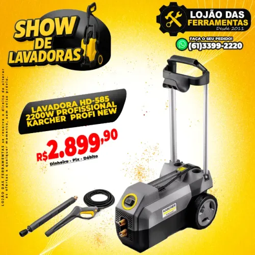 Lavadora de Alta Pressão Hd-585 2200w Profissional Karcher Profi New