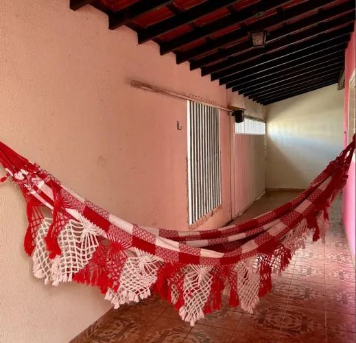 Rede de Descanso Artesanal de Crochê