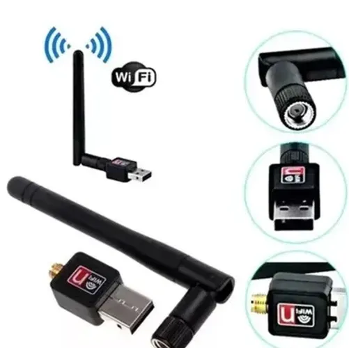 Adaptador Receptor Wireless Wifi Usb, Externa, portátil para PC e Notebook