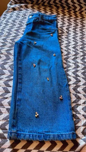 Calça Jeans Pantalona