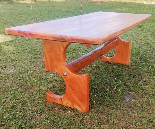 Mesa Rustica em Madeira de Jaqueira 