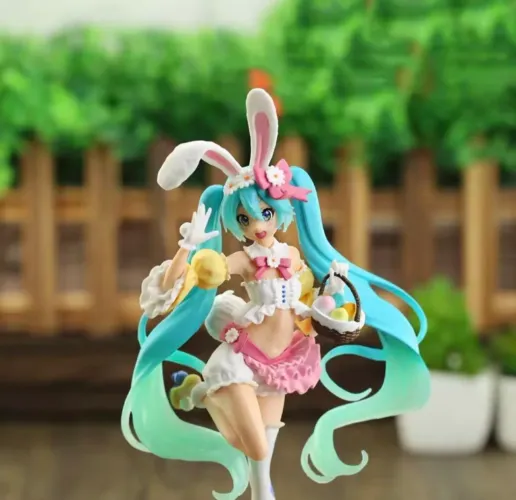 Action Figure Hatsune Miku Coelhinha Kawaii 23cm 