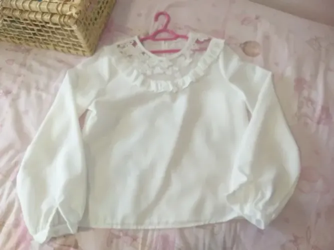 Blusa manga bufante tamanho 6/8 anos