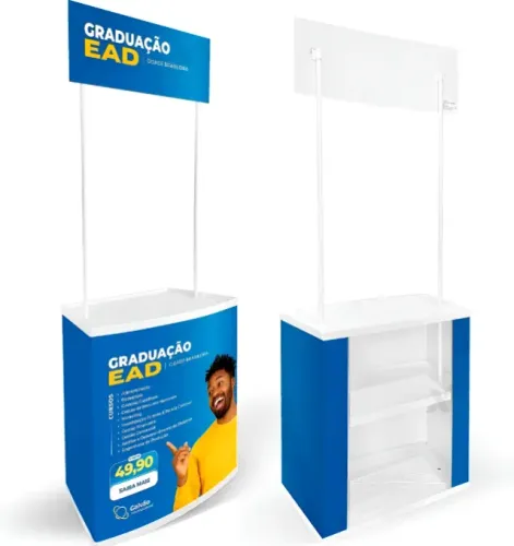 Balcão Promocional Vendas Degustação Stand Pdv Desmontável
