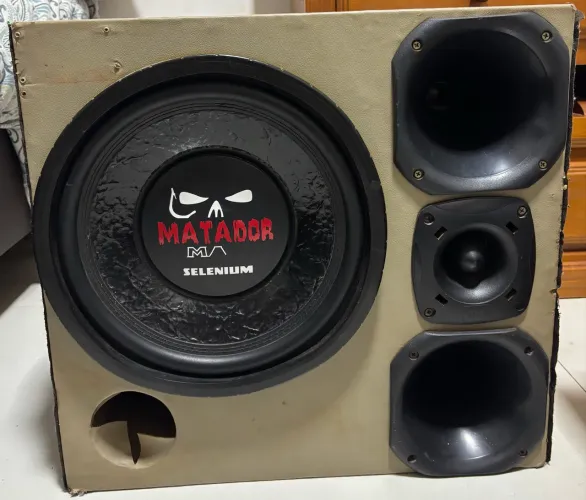 Caixa trio subwoofer