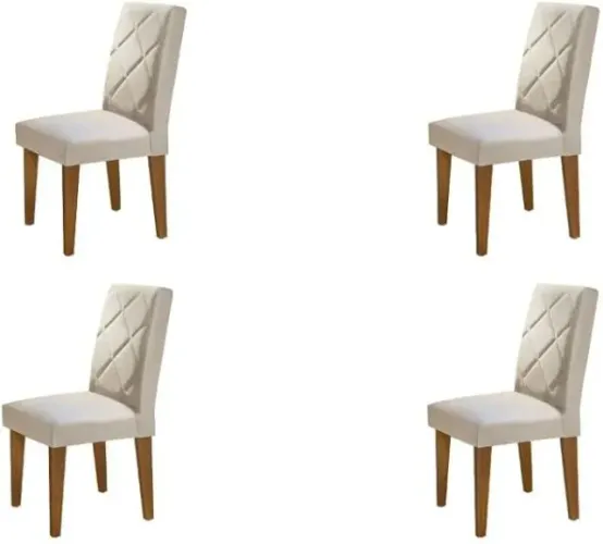 Conjunto De 4 Cadeiras Cleo