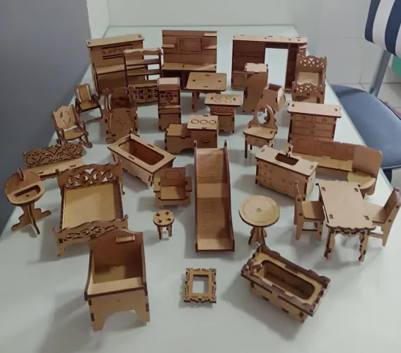 Kit Mini móveis mdf