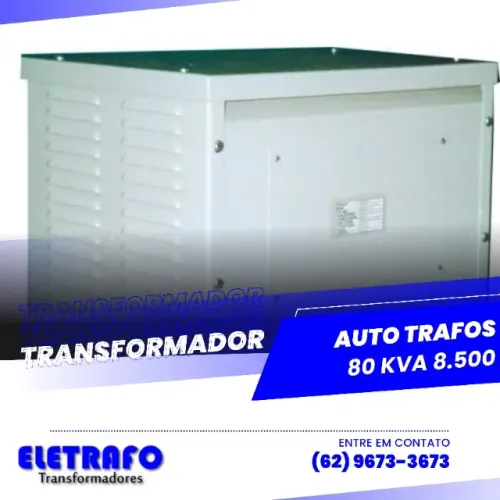 Auto Trafo 80 kVA - Estabilidade e Segurança na Conversão de Energia